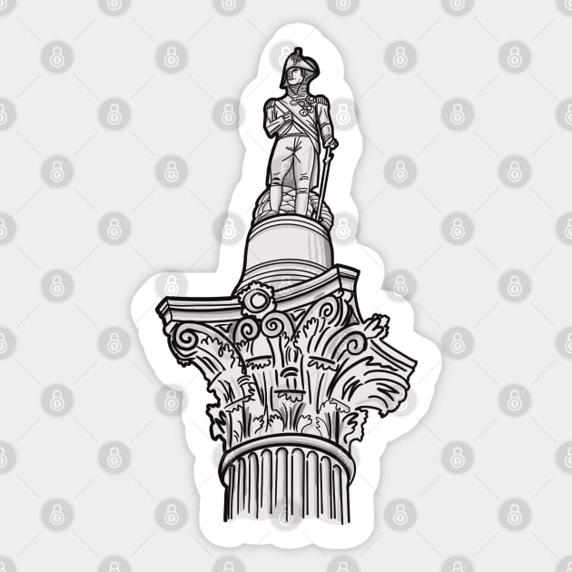 Nelson's Column London Sticker by AdamRegester